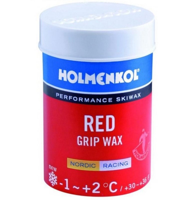 Holmenkol stoupací vosk red 45g