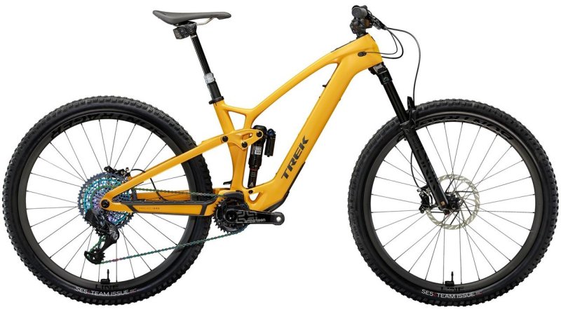 Elektrické celoodpružené kolo Trek Fuel EXE 9.9 XX1 AXS Satin Baja Yellow