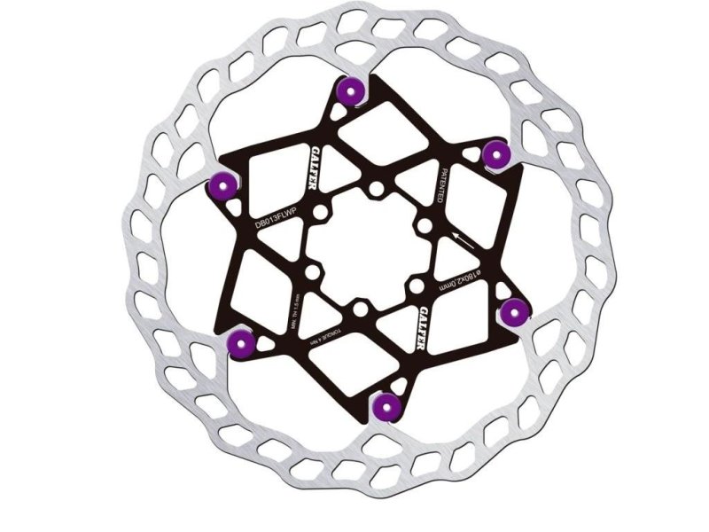 Brzdový kotouč Galfer uchycení šrouby purple 180x2