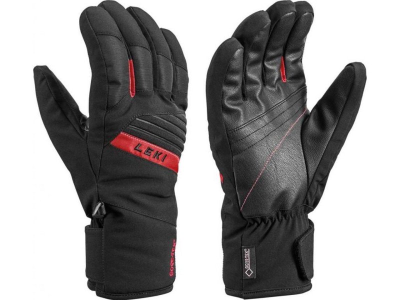 Lyžařské rukavice Leki Space GTX black/red
