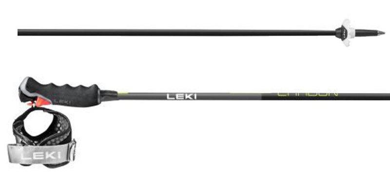 Hole sjezdové Leki Carbon 12 3D black/dark anthracite/neonyellow