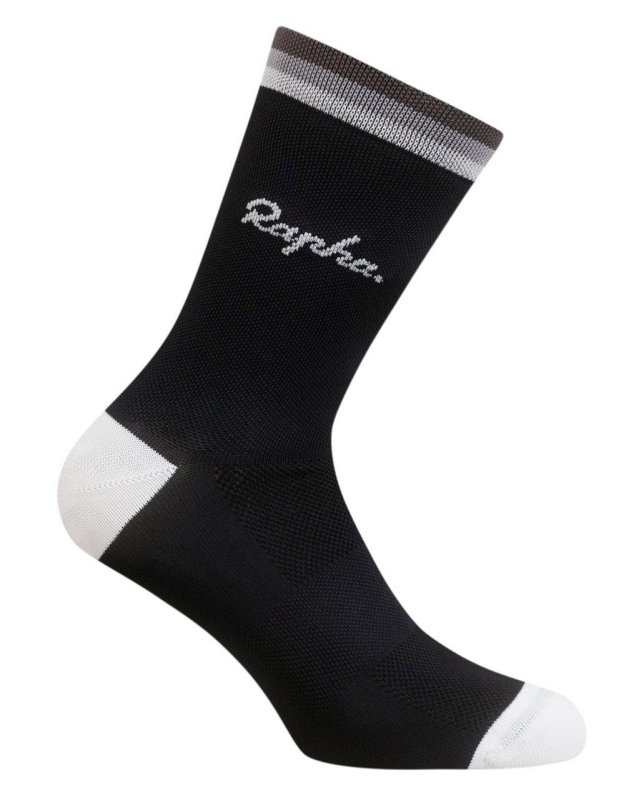 Cyklistické ponožky Rapha Logo 41-43 black