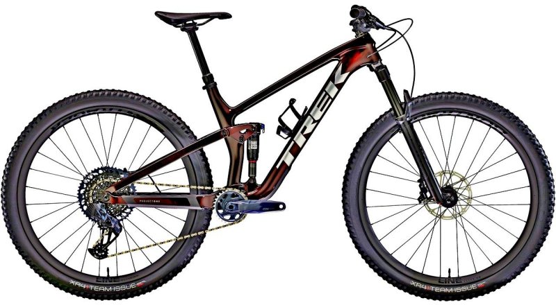 Celoodpružené kolo Trek Top Fuel 9.8 GX AXS Carbon Red Smoke