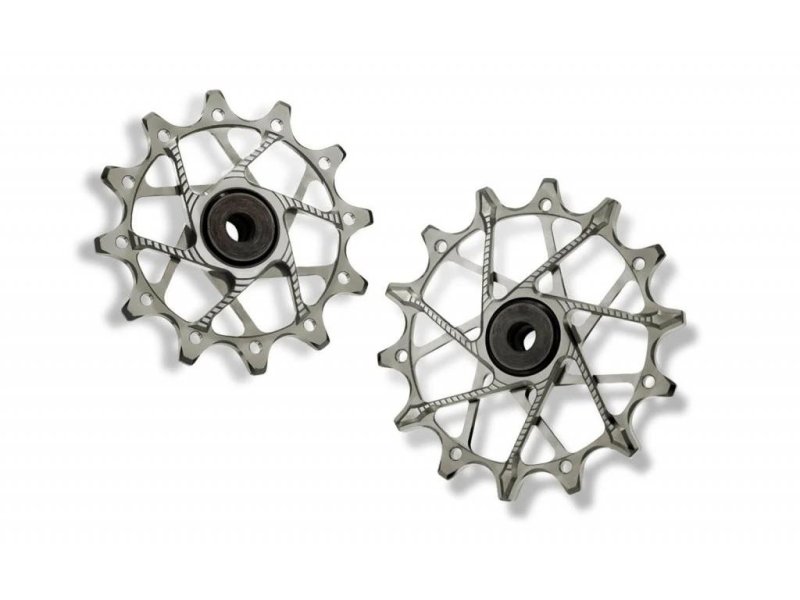 Kladky Garbaruk Shimano 14+14zubů 12 speed silver