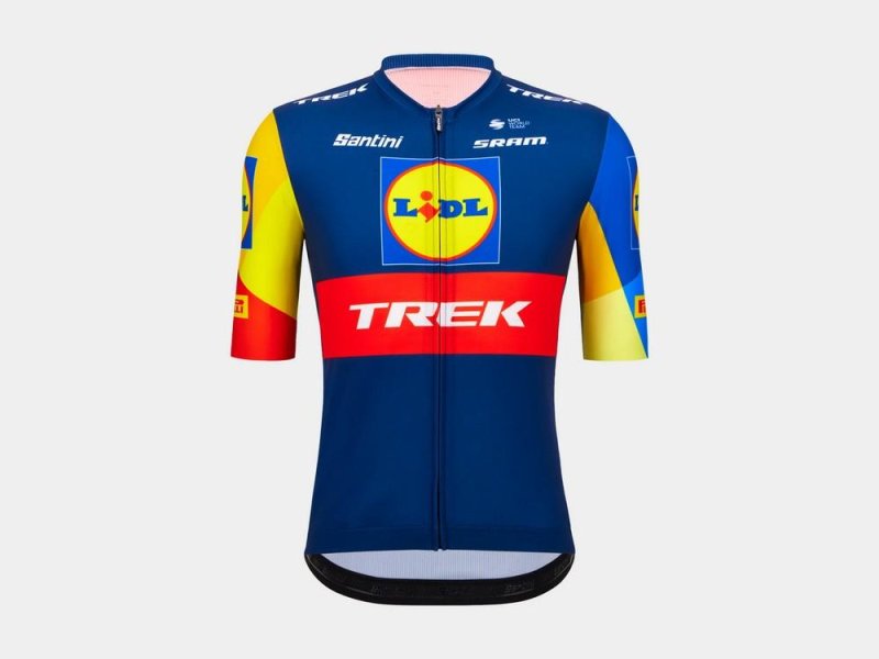 Cyklodres Trek Lidl Santini navy blue/yellow