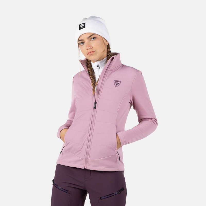 Hybridní mikina Rossignol Classique Hybrid Clim Woman FZ moonlite mauve
