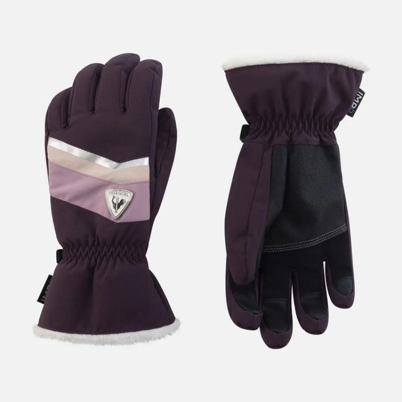 Lyžařské rukavice Rossignol New Piste G W Mulberry