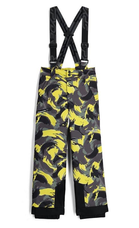 Zimní kalhoty Spyder Propulsion Pants Camouflage Acid Yellow