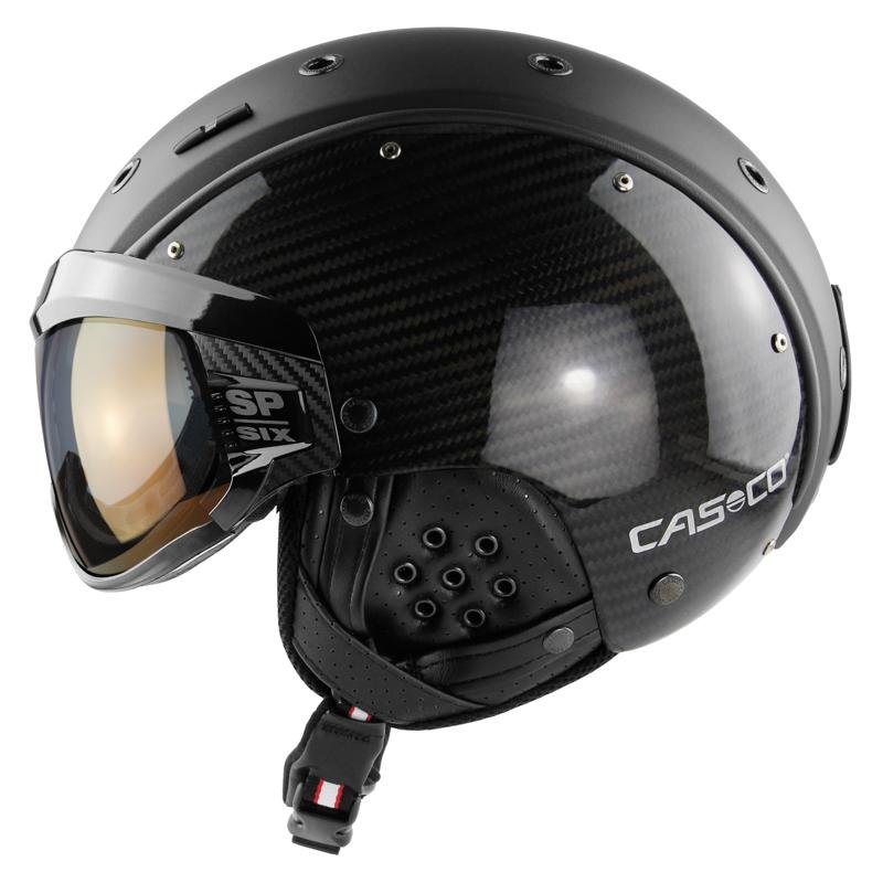 Lyžařská helma se štítem Casco SP6 2574 Limited Race Carbon black