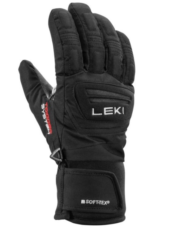 Lyžařské rukavice Leki Griffin 3D Junior Mitt black