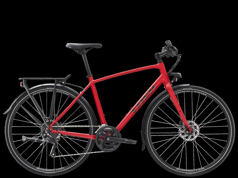 Trekové kolo Trek FX 2 Disc Equipped Satin Viper Red