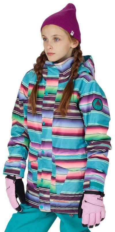 Snowboardová bunda Burton Girls' Elstar Parka Jkt Mijita Stripe