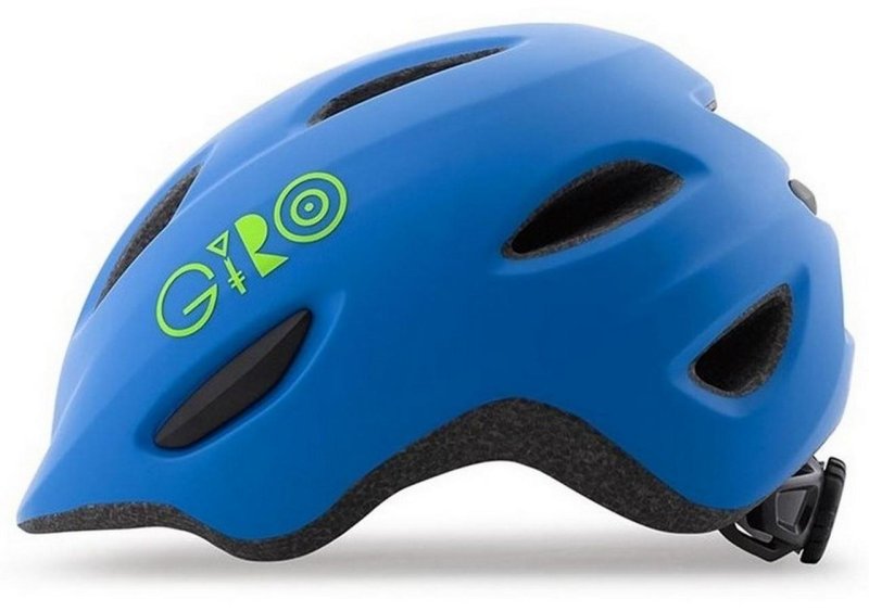 Cyklistická helma Giro Scamp mat blue/lime