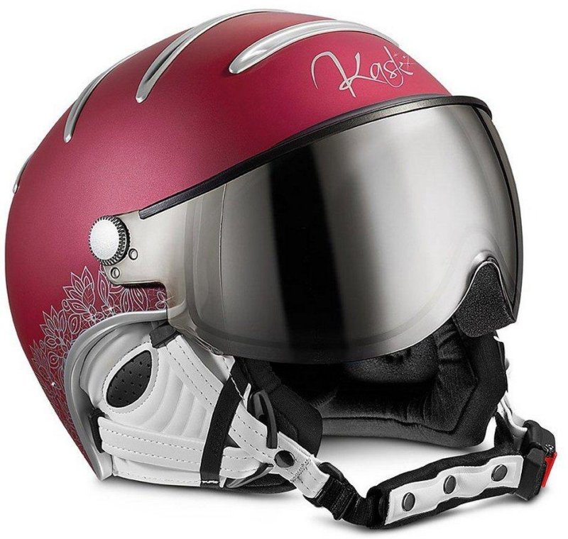 Lyžařská helma se štítem Kask Elite Pizzo W cherry