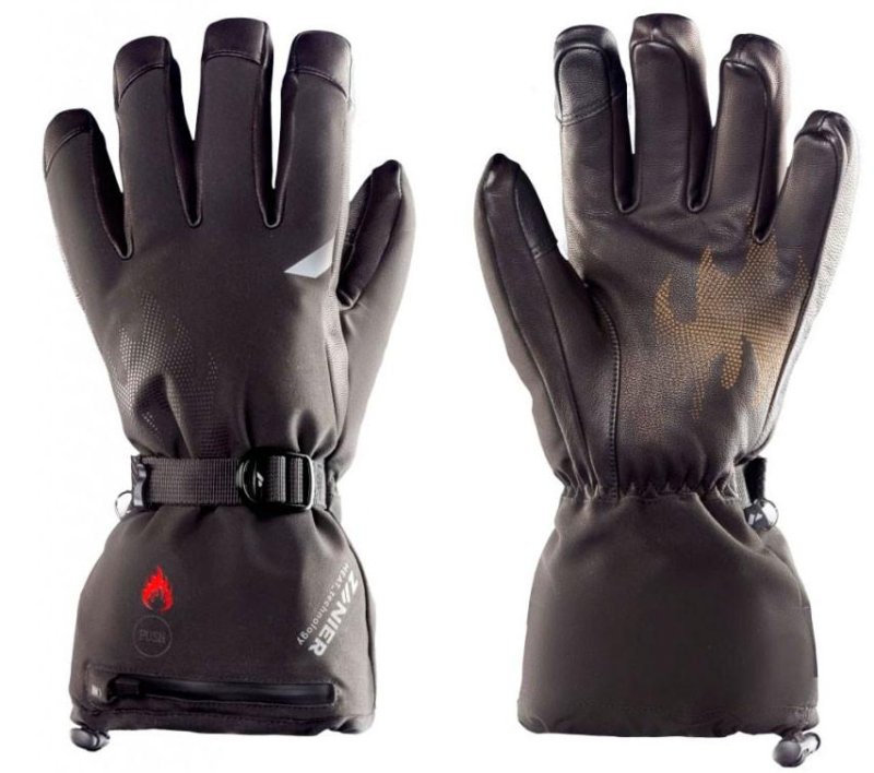 Vyhřívané lyžařské rukavice Zanier Heat STX black