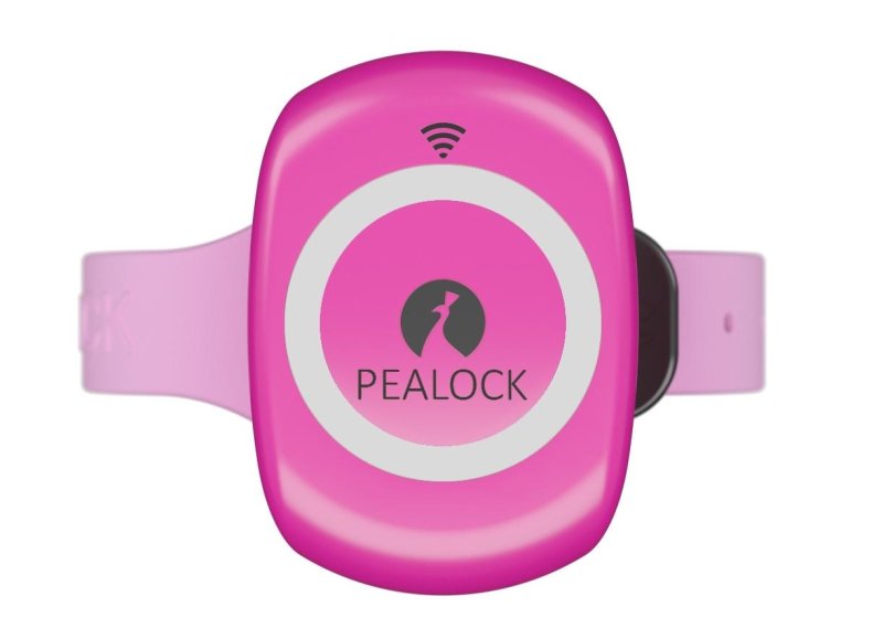 Elektronický zámek Pealock pink