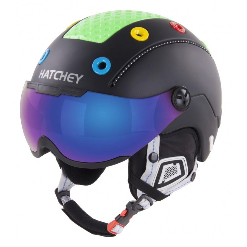Lyžařská helma Hatchey Rival Visor Jr black
