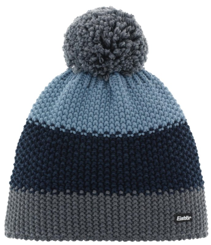 Čepice Eisbar Star Pompon anthrazit-nachtmeliert-steelbl