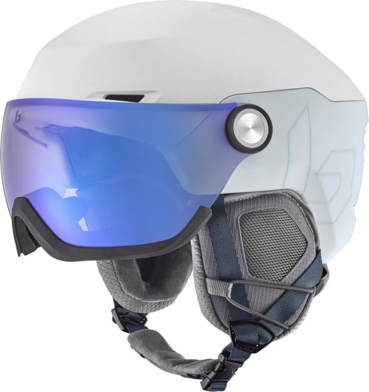 Lyžařská helma Bollé V-Ryft Pure VISOR pearl matte photochromatic
