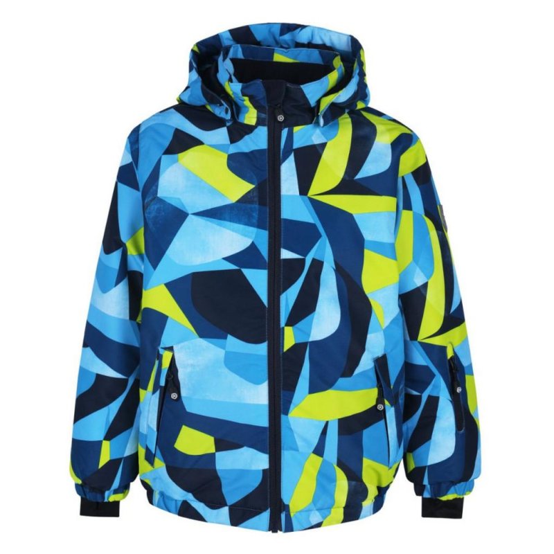 Zimní bunda Color Kids Ski jacket AOP blue