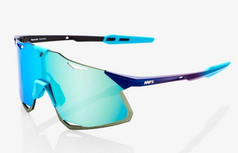 100% Hypercraft Matte Metallic Into the Fade/Blue Topaz Multilayer Mirror Lenz