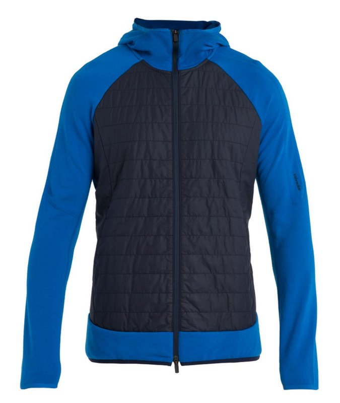Termoprádlo Icebreaker Mer Quantum Hybrid Ls Zip Hoody