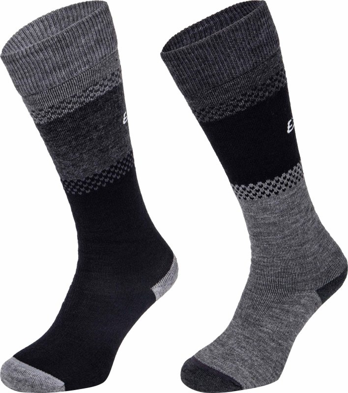 Ponožky Eisbar Ski Comfort 2 pack black/grey