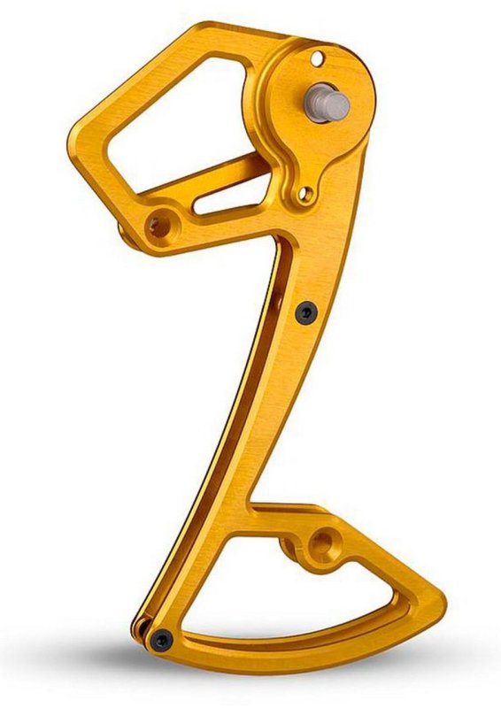 Vodítko přehazovačky Garbaruk Shimano 12speed pro kazety do 52 zubů gold