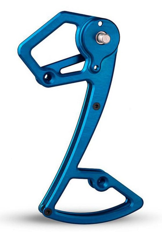 Vodítko přehazovačky Garbaruk Shimano 12speed pro kazety do 52 zubů blue