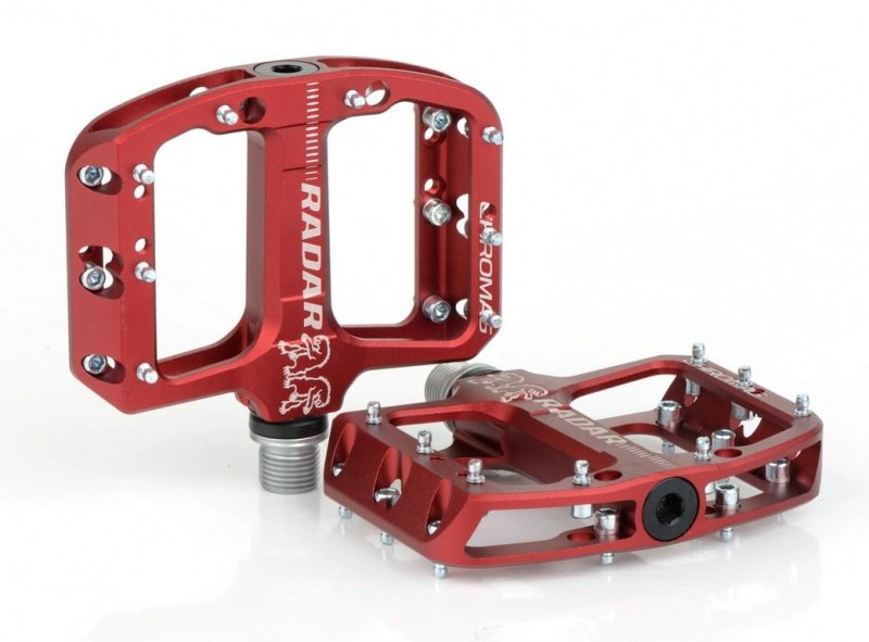 Pedály Chromag Radar red