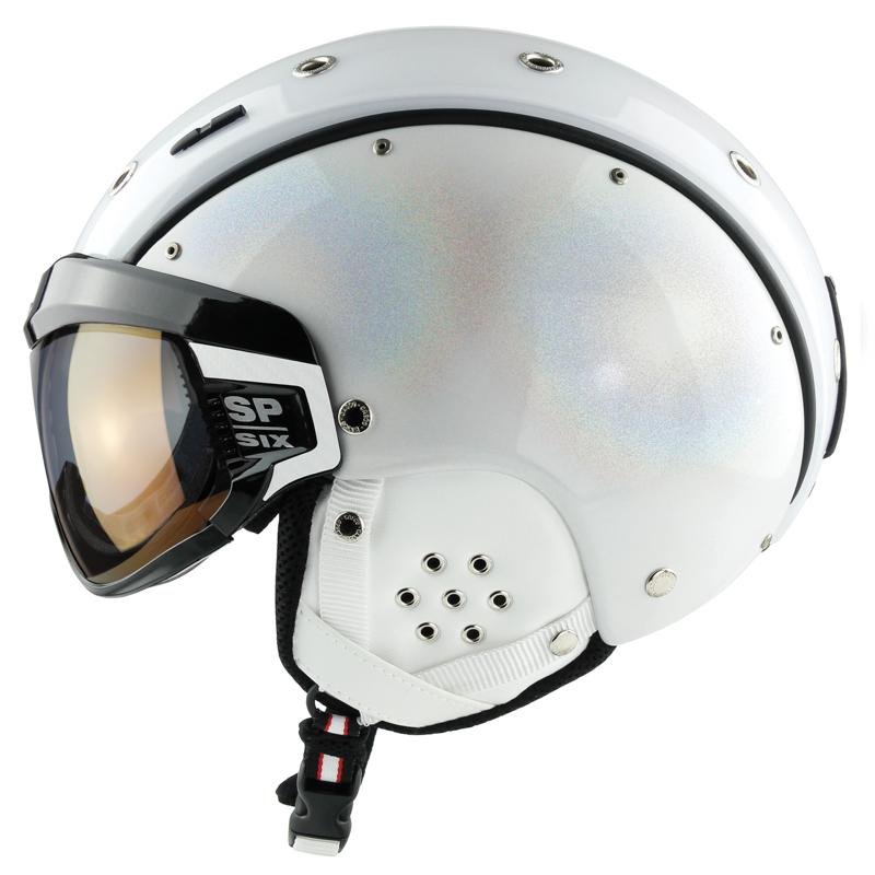 Lyžařská helma se štítem Casco SP6 2578 Visor white/black/chameleon