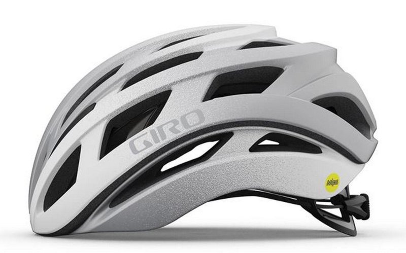 Cyklistická helma Giro Helios Spherical Mat White / Silver Fade
