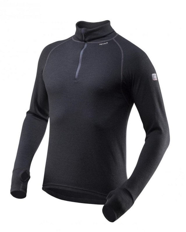 Termoprádlo Devold Expedition Zip Neck black