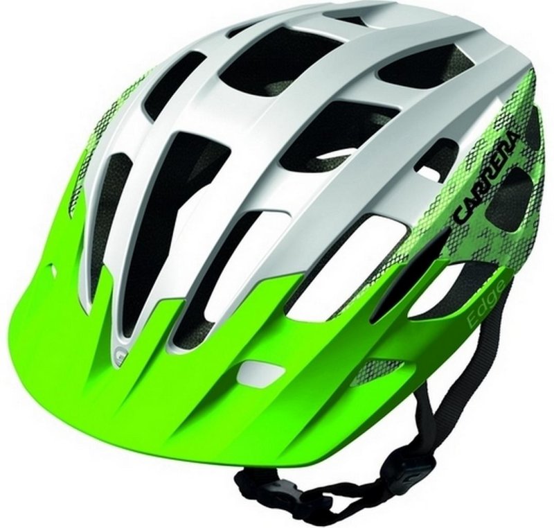 Cyklistická helma Carrera Edge white/green/black