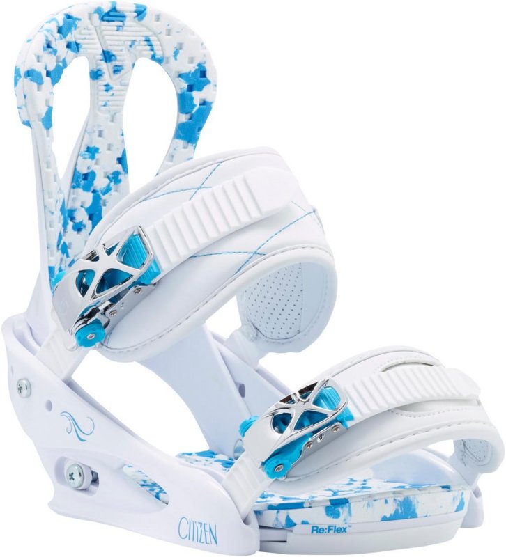 Snowboardové vázání Burton Citizen W white/blue