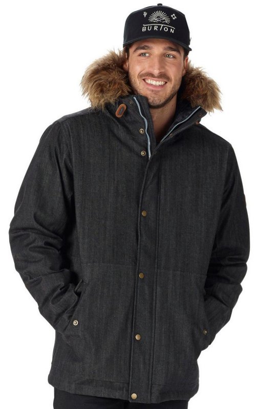 Snowboardová bunda Burton Lamotte Jkt Black Denim