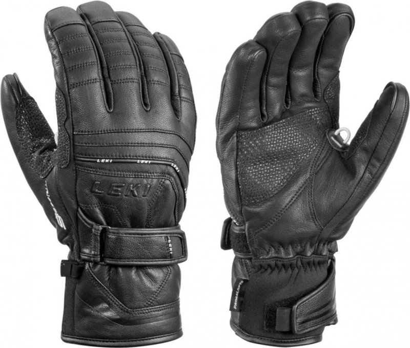 Lyžařské rukavice Leki Fusion S mf touch black