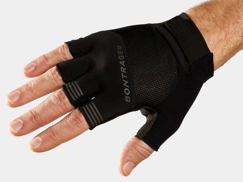 Cyklistické rukavice Bontrager Circuit dvojí gel black