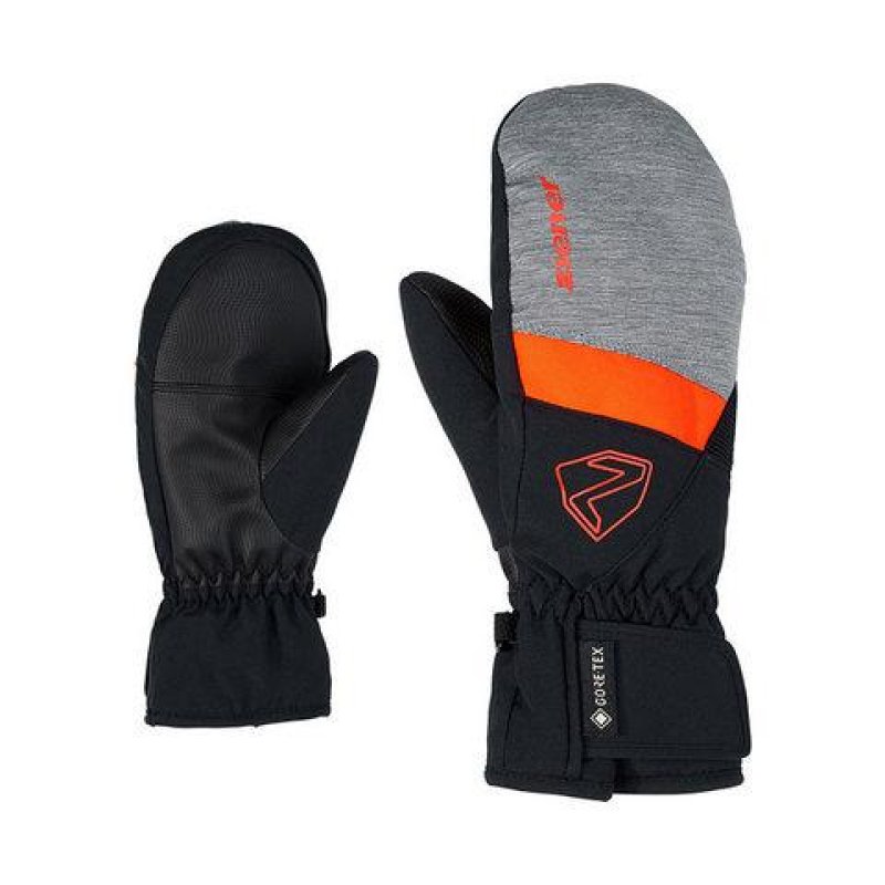 Lyžařské rukavice Ziener Levin GTX Junior Mitten melange/black