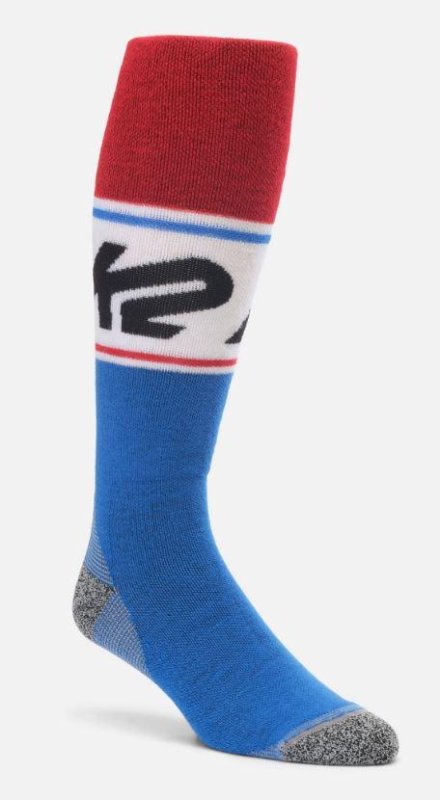 Lyžařské ponožky K2 Midweight Performance Sock 2 pack black/white/red/blue 35-38