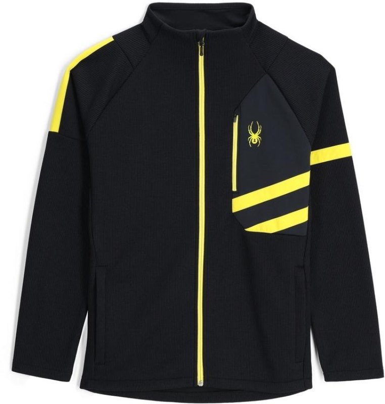 Mikina Spyder Men Wengen Bandit Jacket Fleece Black