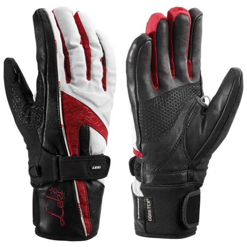 Lyžařské rukavice Leki Mellow Strawberry W