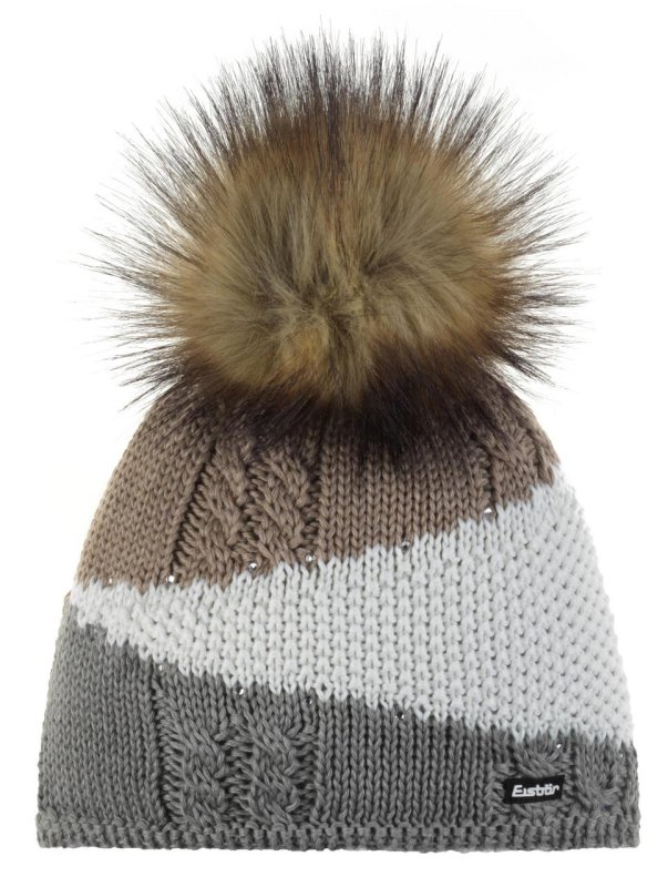 Čepice Eisbar Eden Lux Crystal white/braun