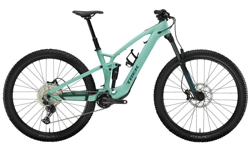 Celoodpružené horské elektrokolo Trek Fuel EXe 5 Matte Blue Sage
