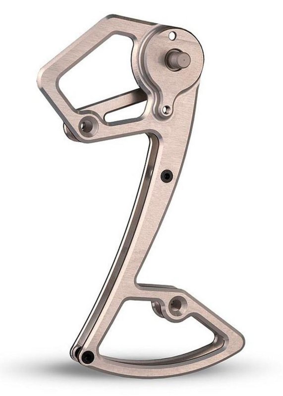 Vodítko přehazovačky Garbaruk Shimano 12speed pro kazety do 52 zubů silver