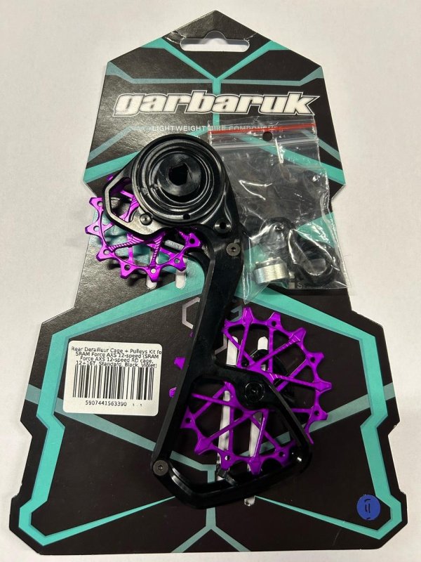 Vodítko s kladkami přehazovačky Garbaruk Sram AXS 12 speed black/violet