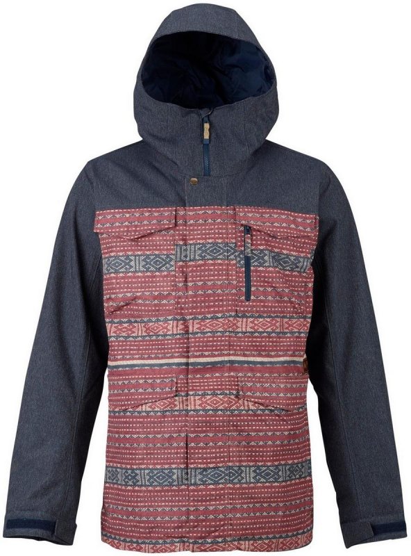 Snowboardová bunda Burton Covert Jacket Fired Brick Tanimbar / Denim