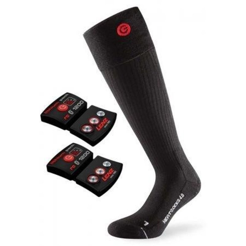 Vyhřívané lyžařské ponožky Lenz Heat Sock 4.0 Li1200 39-41