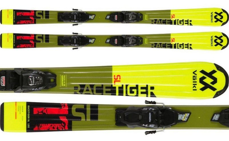 Volkl Racetiger Jr yellow + 7 Vmotion