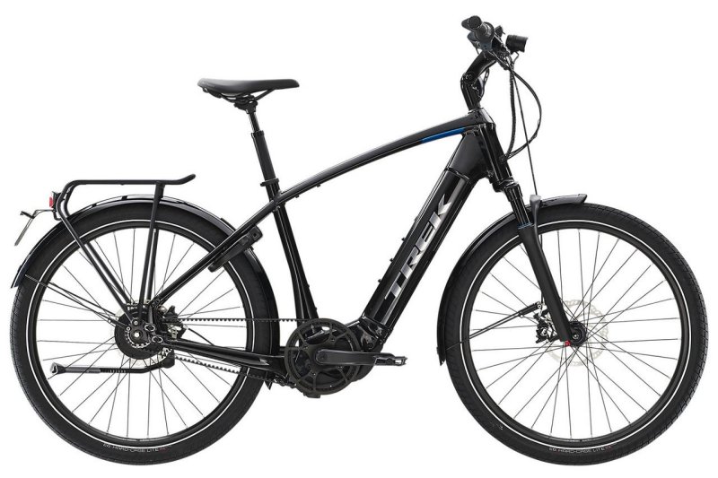 Městské elektrokolo Trek Allant+9S Trek black/Alpine blue